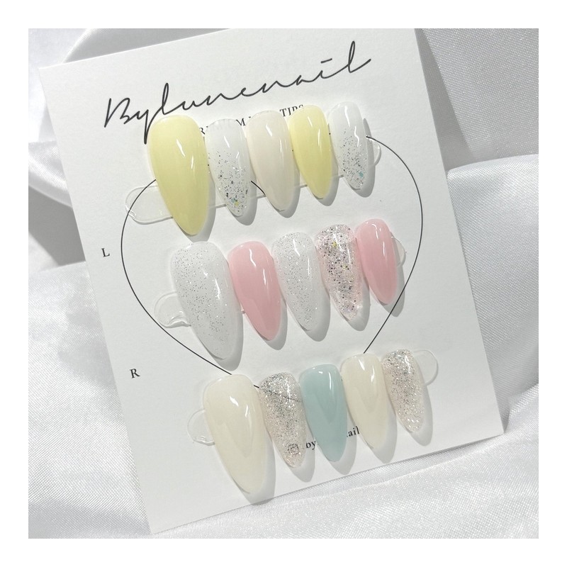 Full Coat-Spring Daily Handmade Nail Tips Nail Tips - Short