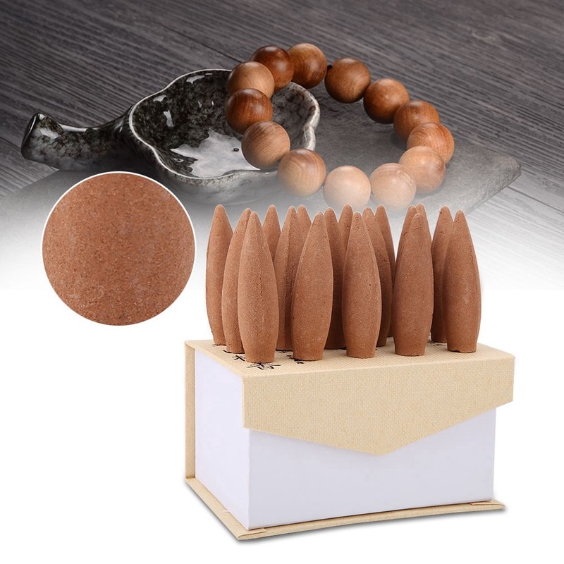 22pcs 30 Minutes Smoke Backflow Censer Incense Cones Gift Box