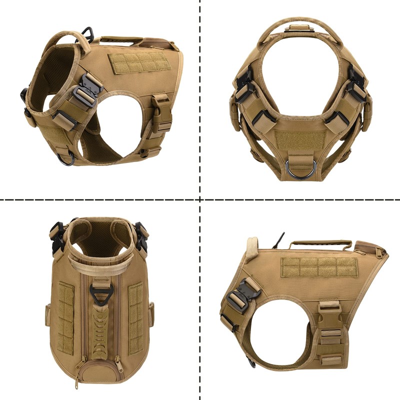 Tactical Dog Harness for Medium Large Dogs No Pull Adjustable