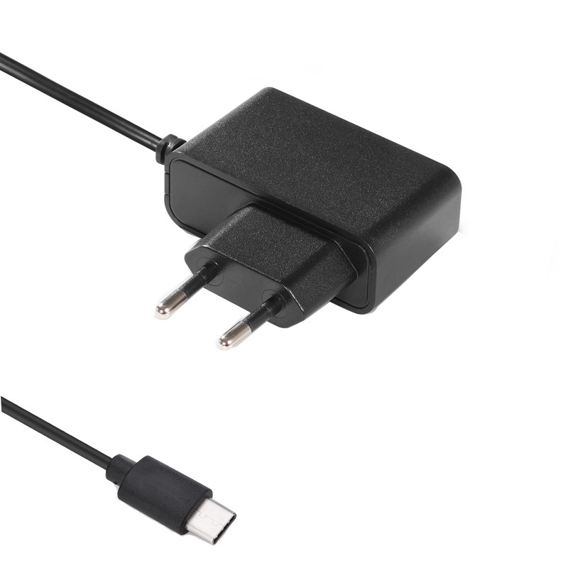 Aukru 5.1V 3A Charger USB-C Power Supply with USB TypeC