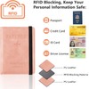 2 Unidades Cartera para Pasaporte RFID, 2 Packs Pasaporte Funda