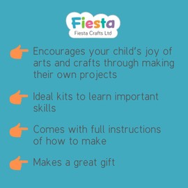 Bumper Sewing Craft Kit by Buttonbag - Learn to Sew - Kids Crafts kit - Suitable for All Levels with Simple Patterns and Full Instructions - Childrens Craft Kit with Gift Suitcase