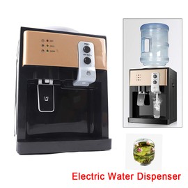 Electric Hot Cold Water Cooler Dispenser, Edition Top Loading Countertop Water Dispenser, Auto Hot and Cold Control Water Dispenser for Office Desk, Bedside Cabinet, Tea Table