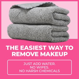 Towelogy® MakeUp Remover Cloths Reusable Microfibre Face Wipes Ultra Soft Gentle Facial Make Up Cleansing Cloth for All Skin Types