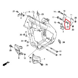 HONDA OEM HONDA CYLINDER HEAD HANGER MOTOR MOUNT BRACKET PLATE WASHER CRF250R CRF250X