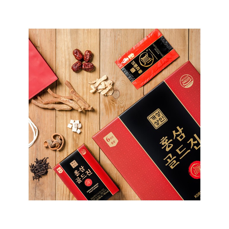 Gaesung Sangin (현대Hmall)개성상인 홍삼골드진 50ml 30포 1+1 (총 60포) Hyundai
