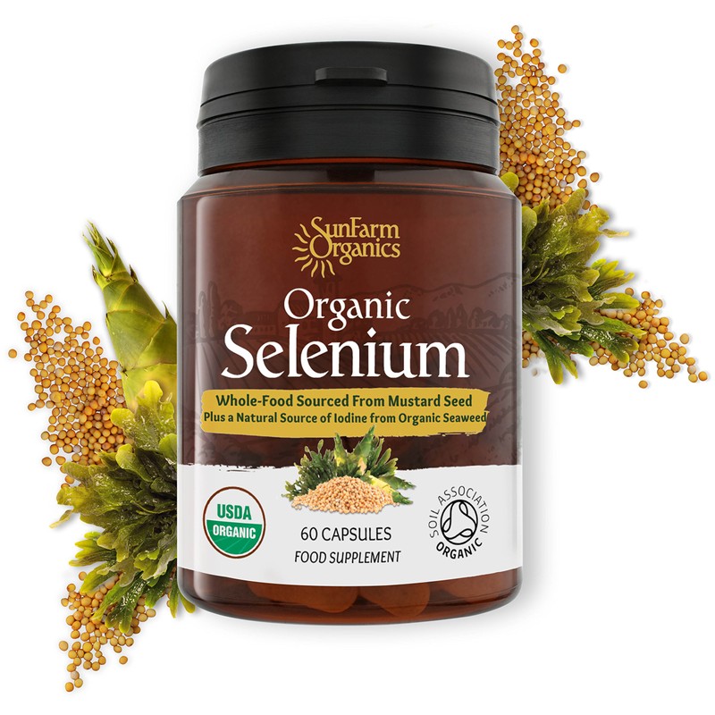 Organic Selenium 200 mcg with Iodine and Silica All from