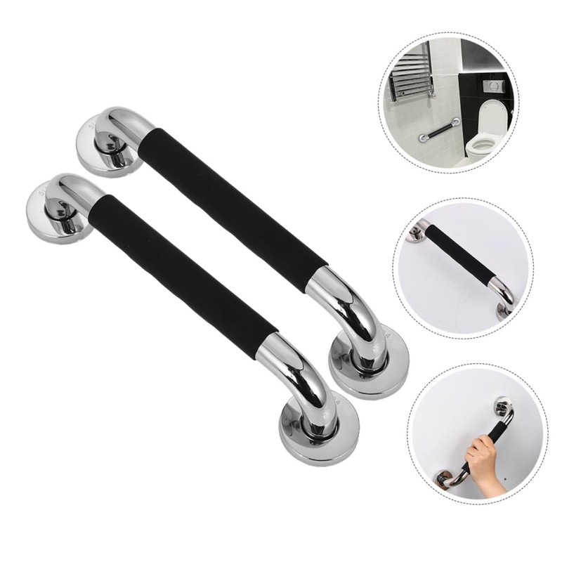 GLEAVI 2pcs Grab Bar Non- Shower Handle for Bathroom Safety