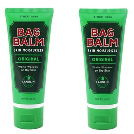 Bag Balm Bag Balm Vermont's Original Hand Moisturizer, Hand Balm for Dry Skin, Cracked Hands, Heels & Dry Hands Treatment, For Dogs and More Ointment, Dry Skin Lotion (2oz Tube (Pack of 2))