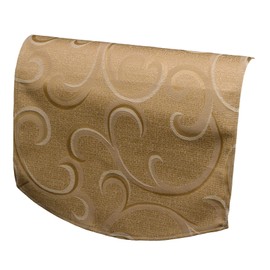 Classic Home Store Scroll Pattern Chair Back Swirl Design Antimacassar Furniture Sofa Settee Cover (Mocha)