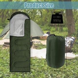 Ayearparty 12 Pcs Camping Sleeping Bags Bulk 4 Seasons Warm Cold Weather for Homeless Waterproof Lightweight with Compression Bag Camping Gear Equipment for Adults Backpacking Hiking Travel