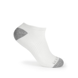 Fruit of the Loom Athletic No Show Socks for Men, 8 Pair Multi Pack - Cushioned, Breathable, Arch Support, White, 6-12