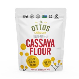 Otto's Naturals Multi-Purpose Cassava Flour, Non-GMO, Gluten-Free, Grain, Nut and Gum-Free, 1-to-1 Wheat Flour Alternative, Paleo, AIP, 2 lb