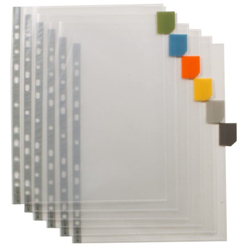 eco-eco A4 95% Recycling Kit 12 Punched Poly Pockets with