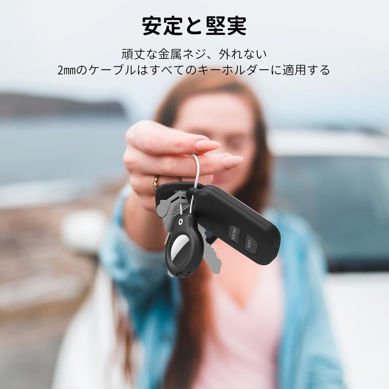 GLILAVOX 【2-Piece Set】AirTag Case Compatible with Second Generation AirTag Case