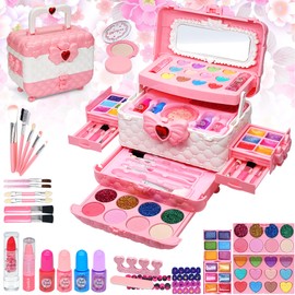 Kids Makeup Sets for Girls - Kids Makeup Sets for Girls 5-8, Maquillaje para Niñas, Play Make Up Kit, Best Toys for Little Girl,Princess Toddler Kid Stuff, Ages 3456789 10 Year Old Girl Birthday Gifts