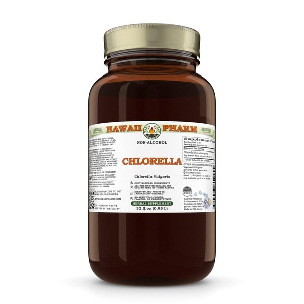 Chlorella (Chlorella Vulgaris) Dry Entire Plant Glycerite, Made in Hawaii,