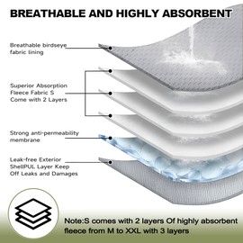 Male Dogs Diapers, Washable Reusable High Absorbing Boy Belly Bands Doggy Wraps Panties Doggie Puppy Pooping Potty Training Incontinence Marking Middle(5 Pack)