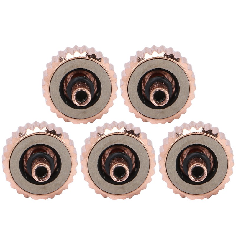 5pcs Professional Replacement Watch Crown Rose Gold Watch Crown Repairing