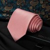 HISDERN Men's Wedding Ties and Pocket Square Tie Clip Set,