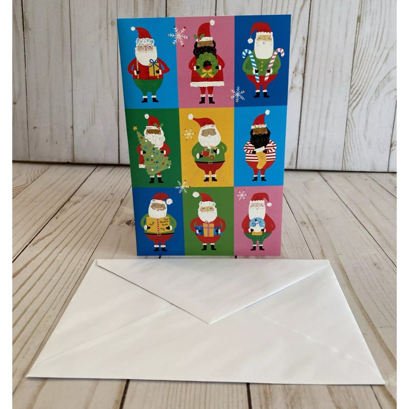 American Greetings Multicultural Santa Christmas Card Hope Your Christmas Is