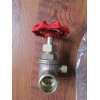 Red-white Valve Corp Plumbing Stop Valve with Drain. brass 1/2"