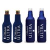 Michelob Ultra Beer 2 Zip-Up 12 oz Bottle Suits & 2 Slim 16 oz Bottle Coolers Huggie Coolie Set