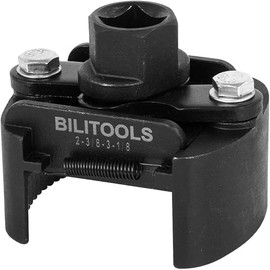 BILITOOLS Universal Oil Filter Wrench Removal Tool Adjustable, 60-80mm (2.36-3.15 inch), 1/2" Drive