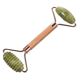 Baluue Elegant Jade Face Roller Skincare Tool Set Gua Sha Scraping Massage Increases Elasticity Reduces under Eye Puffiness