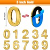 Ranslen 10 Pieces 3 Inch High House Numbers 0-9, Self-adhesive