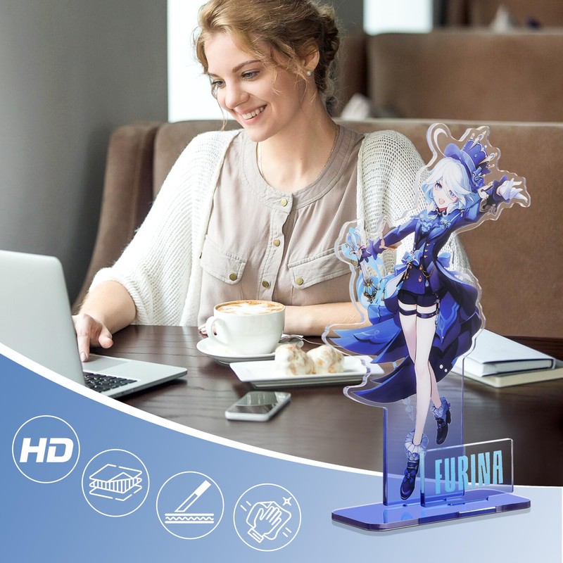 Anime Game GI Character Display Stand Acrylic Figure for Genshin