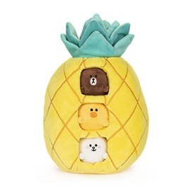 Gund 6058932 Pineapple Hideaway Plush Toy, Set of 4