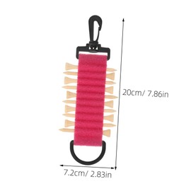 WHAMVOX Convenient Golf Tee Holder with Clip Multifunctional Organizer for Golfing Supplies Portable Storage for Tees Accessories Essential Golf Accessory for Caddies Players
