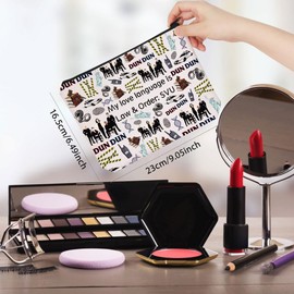 TV Show Inspired Gift My Love Language is Law & Order: SVU Zipper Pouch Makeup Bag (B- LanguageSVU CA)