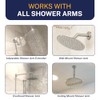 HammerHead Showers® Solid Metal 8 Inch Rainfall Shower Head –