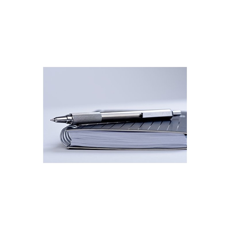 Zebra Pen Zebra Pen F-701 Retractable Ballpoint Pen, Stainless Steel