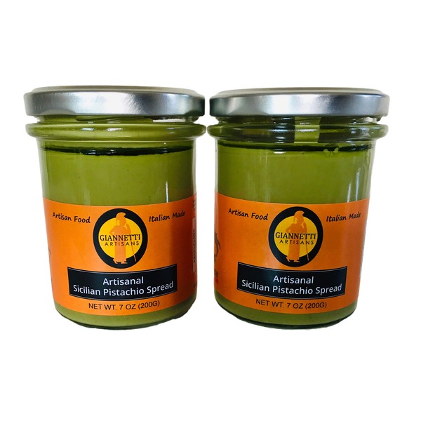 Giannetti Artisans Imported Sicilian Pistachio Spread with NO PALM OIL