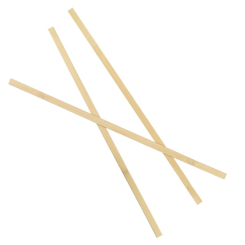 DYWISHKEY Natural Bamboo Sticks, Wooden Craft Sticks, 15.5 Inches Longth