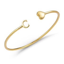 SELOVO C Bracelets for Teens Heart Charm Bracelet Teens Bracelet