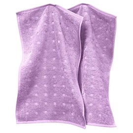 Möve Quadretti Walk Terry Towel Viola 30 x 50 cm Pack of 2