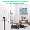 Temperature Controlled Outlet, Briidea Thermostat Outlet Compatible with Window Air