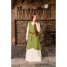 Burgschneider - Runa Wrap Dress - Lime Green (S/M, Unisex, Cotton) Medieval Fantasy - Maiden