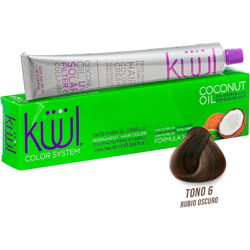 KÜÜL Color System Tono Negro Violeta Tinte Permanente, Hidratación 90