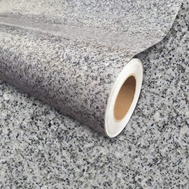 Instant Granite 36” x 72” Countertop Vinyl Laminate Sheet | Peel & Stick | Durable Self-Adhesive Paper Resists Heat, Stains, Water | Kitchen & Bath | Granite Design | Luna Pearl (6ft)