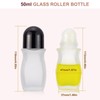Kesell 2pack 50 ml/1.7oz Refillable Roll On Bottles with Plastic