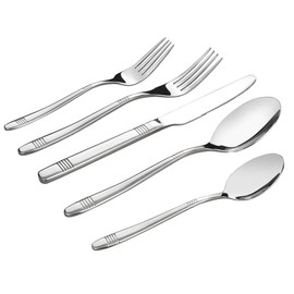 Begale 80-piece Flatware Set, Stainless Steel, Service for 16