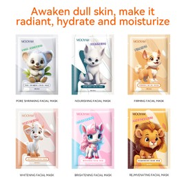 GUOYAOLIFU Face Masks Skincare Luxury Animal Series Face Masks - Natural Ingredients for Glowing Skin - Rejuvenate Your Complexion with Our Unique And Safety Formulas