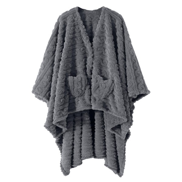 Wearable Blanket,Blanket Poncho for Adult,Soft Shawl TV Throw Blankets,Present for