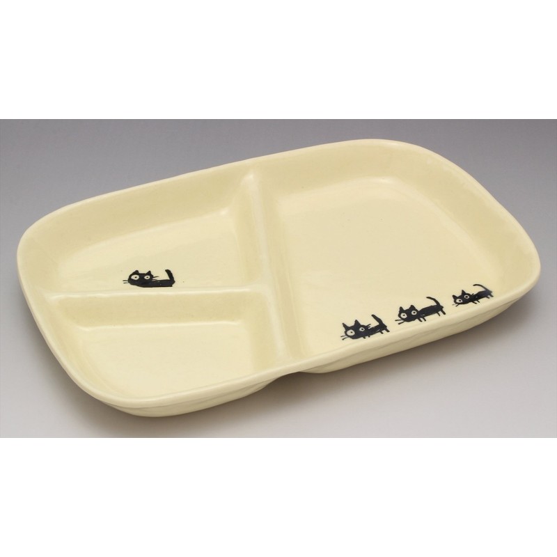 窯元 sousen Lunch Plate Pink 22 cm Seto Ware Black