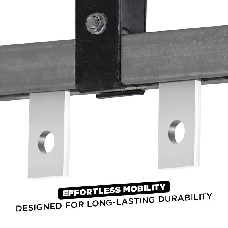 2 Wheels Trolley Assembly Rollers, 2 Bearings Strut Channel Trolley